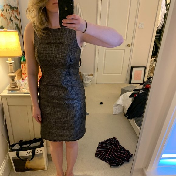 Metallic Tweed Dress - Picture 4 of 4